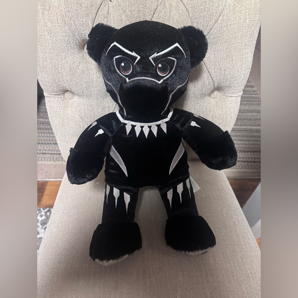 17” Build A Bear Workshop Marvel Black Panther T'Challa Plush Avengers